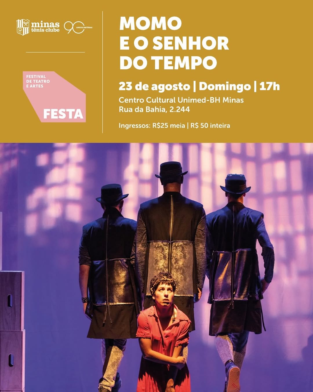 Momo e o Senhor do Tempo – FESTA: Festival de Teatro e Artes