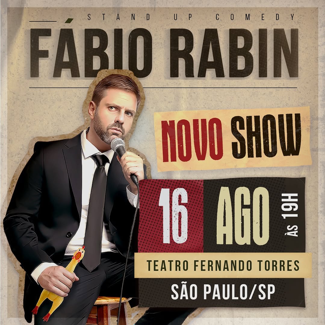 FABIO RABIN - NOVO SHOW — Teatro Fernando Torres, Tatuapé, São Paulo