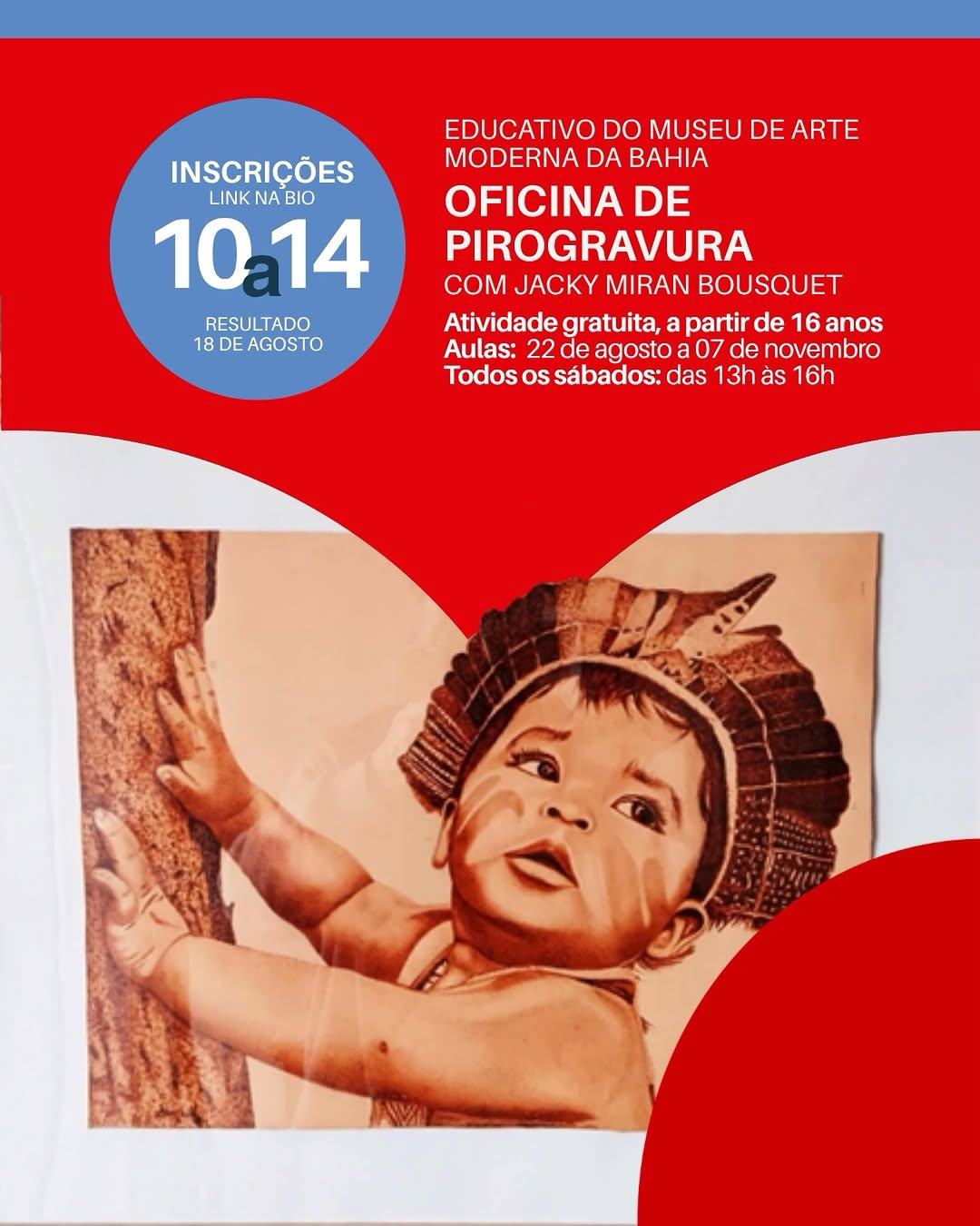Oficina de Pirogravura no MAM Bahia — MAM Bahia (Solar do Unhão), Comércio/Avenida Contorno, Salvador