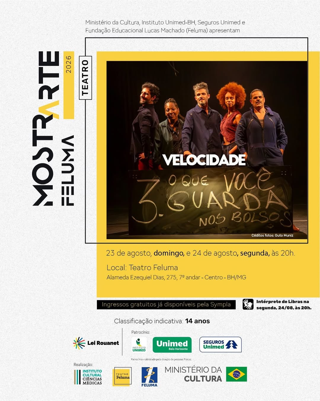 Velocidade — Teatro Feluma (Centro Cultural), Centro, Belo Horizonte