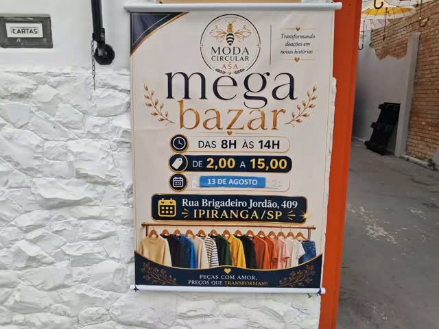 Mega Bazar do Projeto Social Asa
