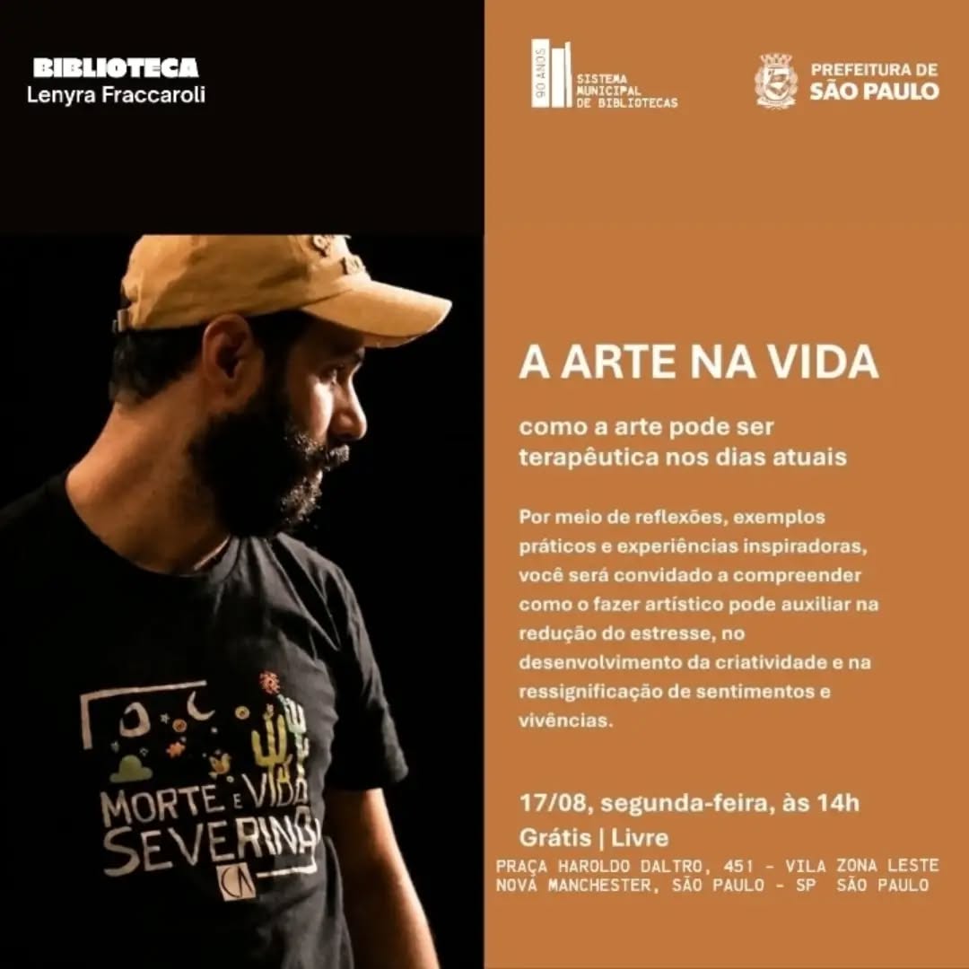 A Arte na Vida: como a arte pode ser terapêutica nos dias atuais — Biblioteca Lenyra Fraccaroli, São Paulo