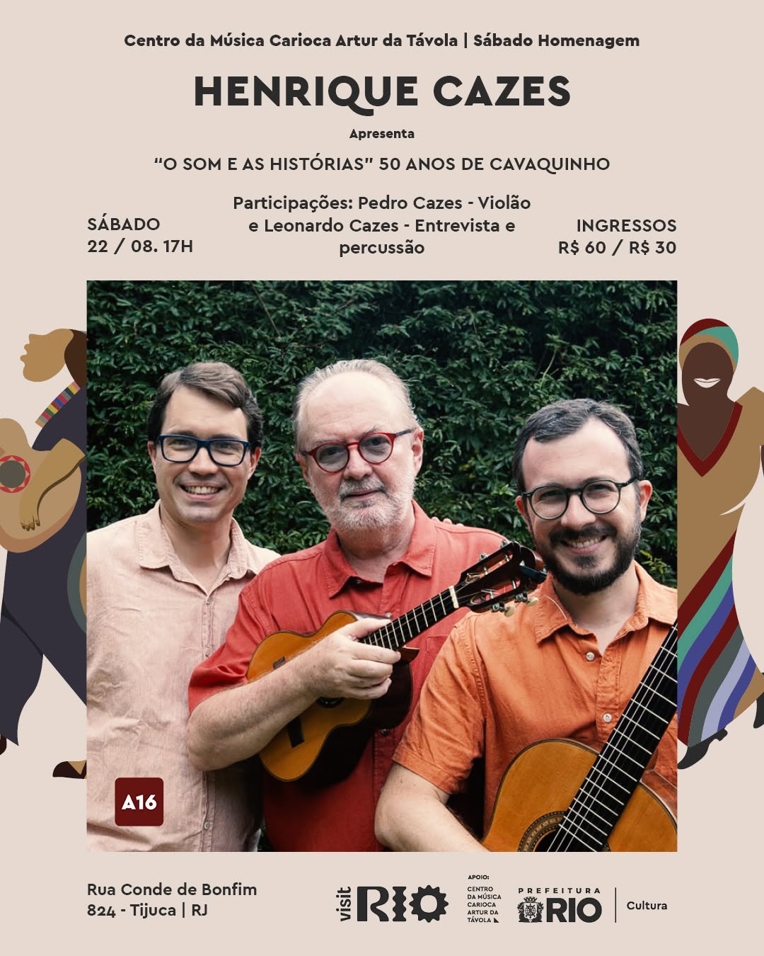 Espetáculo de Henrique Cazes - 50 anos de cavaquinho — Centro da Música Carioca Artur da Távola, Tijuca, Rio de Janeiro