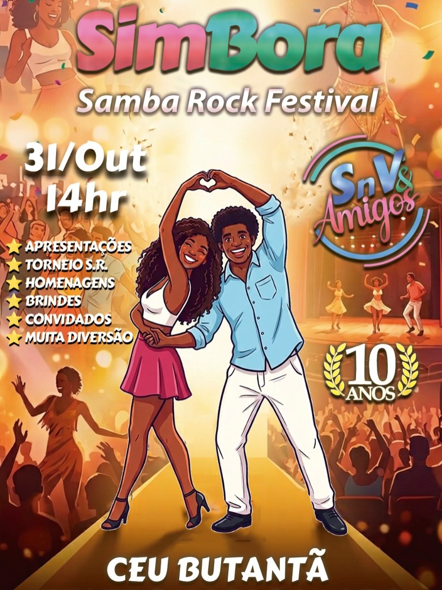 SAMBA ROCK - 10 ANOS! — Biblioteca CEU Butantã, Butantã, São Paulo