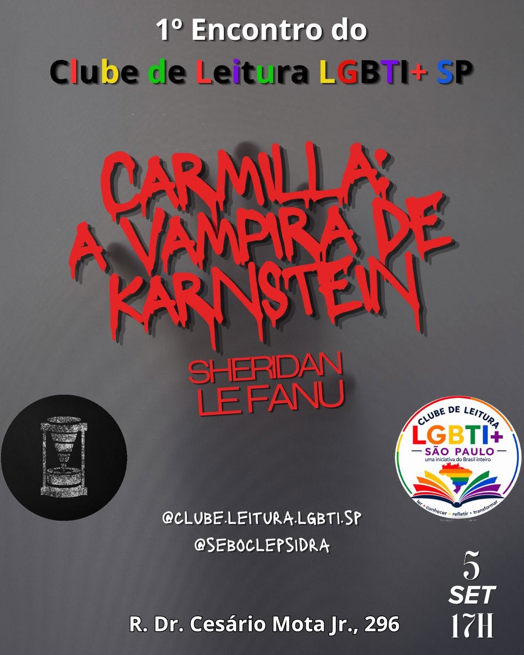 Encontro do Clube de Leitura LGBTI+ SP: Carmilla