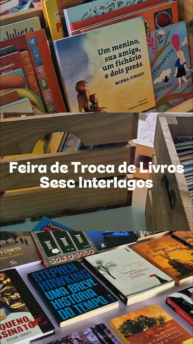 Feira de Troca de Livros do Sesc Interlagos — Sesc Interlagos, Cidade Dutra, São Paulo