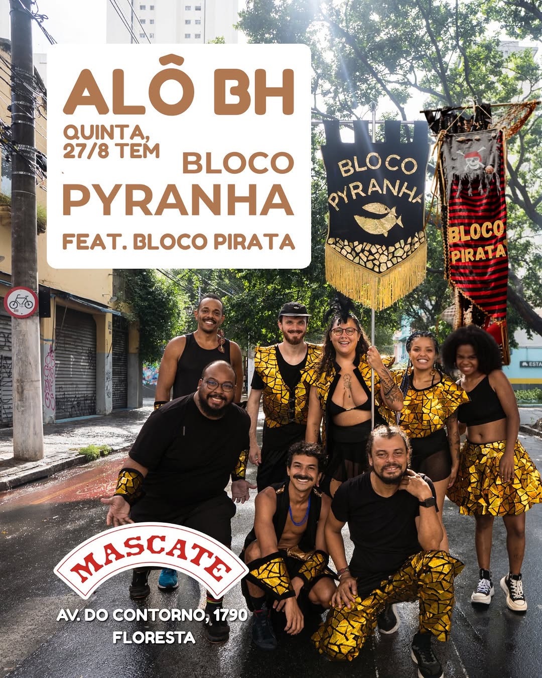 Bloco Pyranha na Mascate Floresta — Bloco Pyranha, Pinheiros, São Paulo