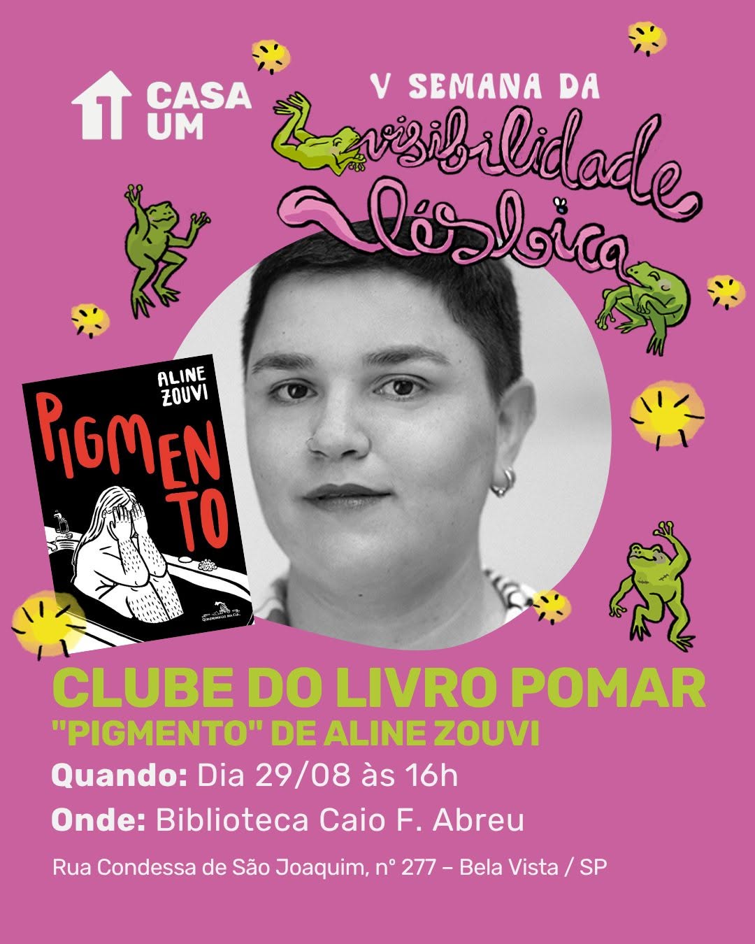 Clube do Livro POMAR - Pigmentos — Casa 1, Bela Vista, São Paulo