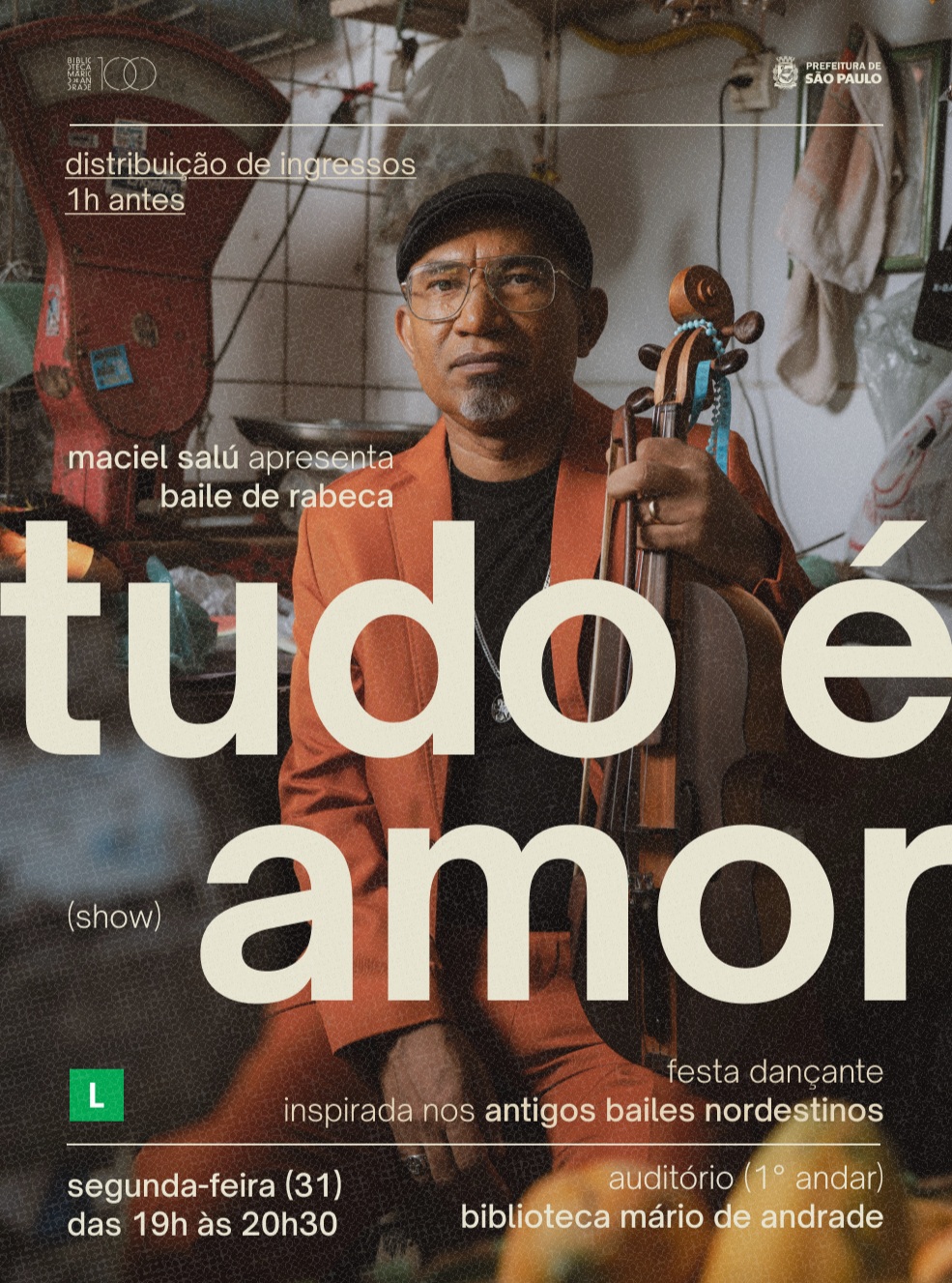 Baile de Rabeca, com Maciel Salu — Biblioteca Mário de Andrade, República, São Paulo