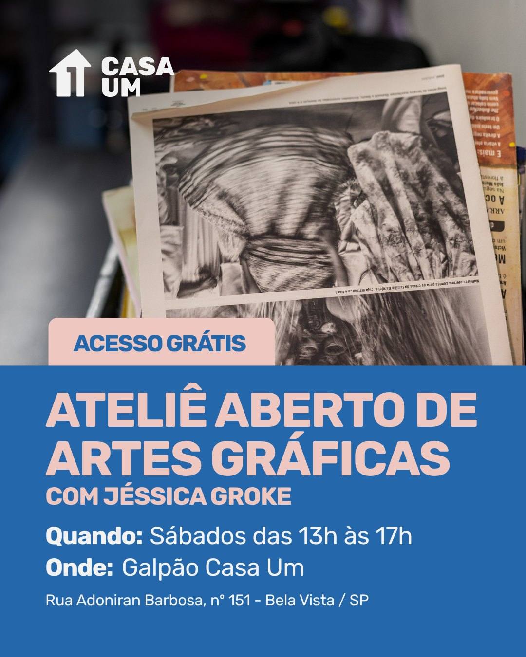 Ateliê Aberto de Artes Gráficas — Casa 1, Bela Vista, São Paulo
