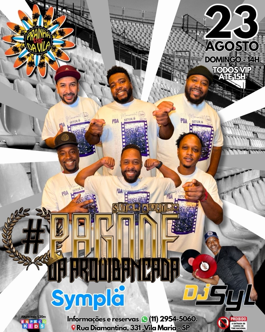 PAGODE DA ARQUIBANCADA — Prainha da Vila Bar, Vila Maria, São Paulo