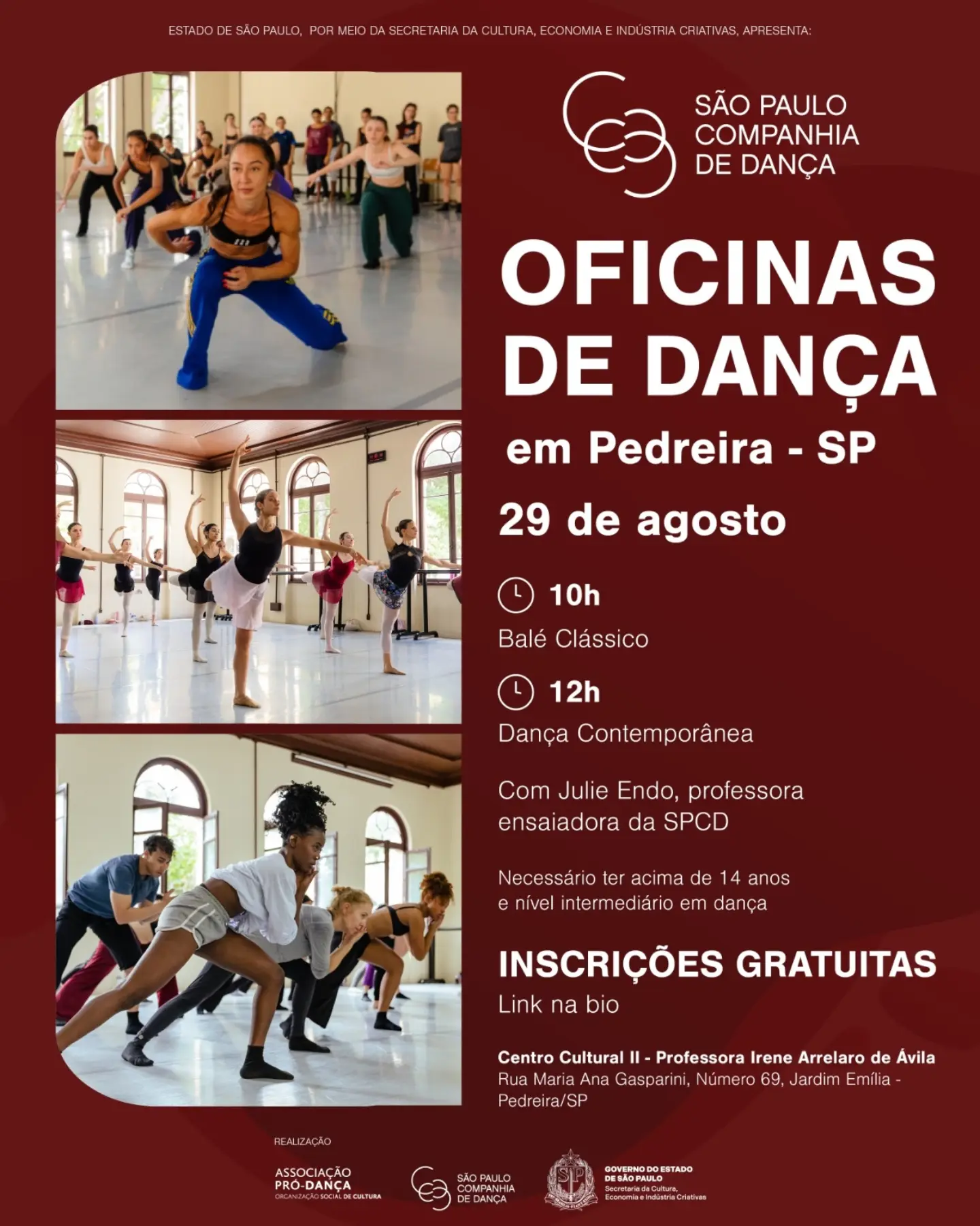 Oficina de Balé Clássico — Cia de Dança, Bom Retiro, São Paulo
