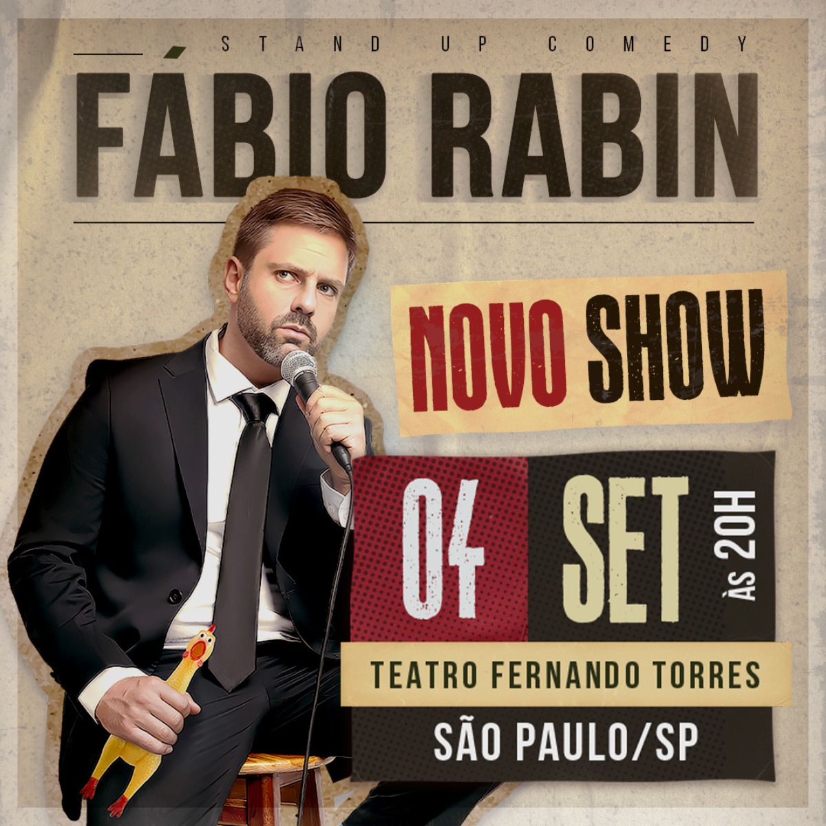 FABIO RABIN - NOVO SHOW — Teatro Fernando Torres, Tatuapé, São Paulo