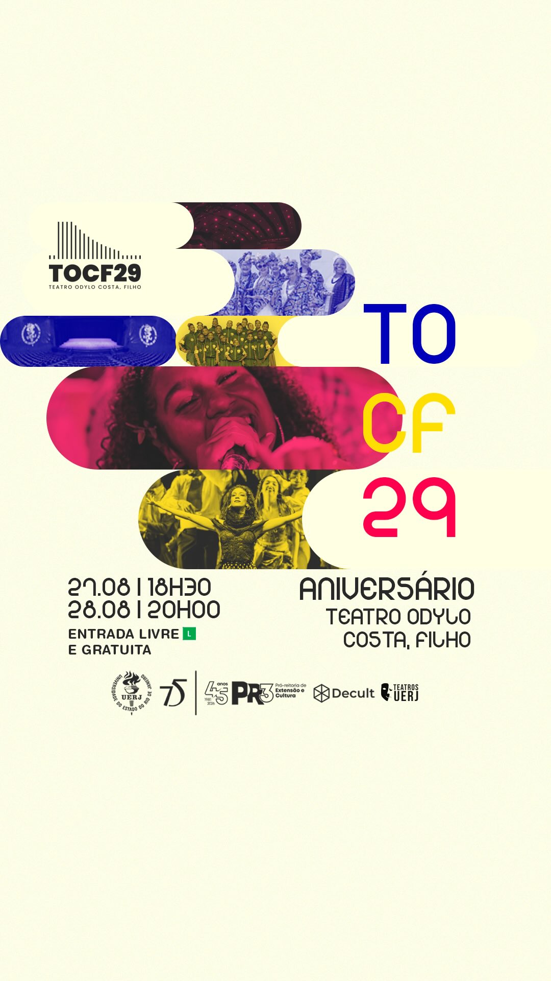 Show Cacá Nascimento + Coral O Canto das Lavadeiras + Equipe de Ginástica Rítmica da Mangueira — Teatro Odylo Costa, filho (UERJ), Rio de Janeiro