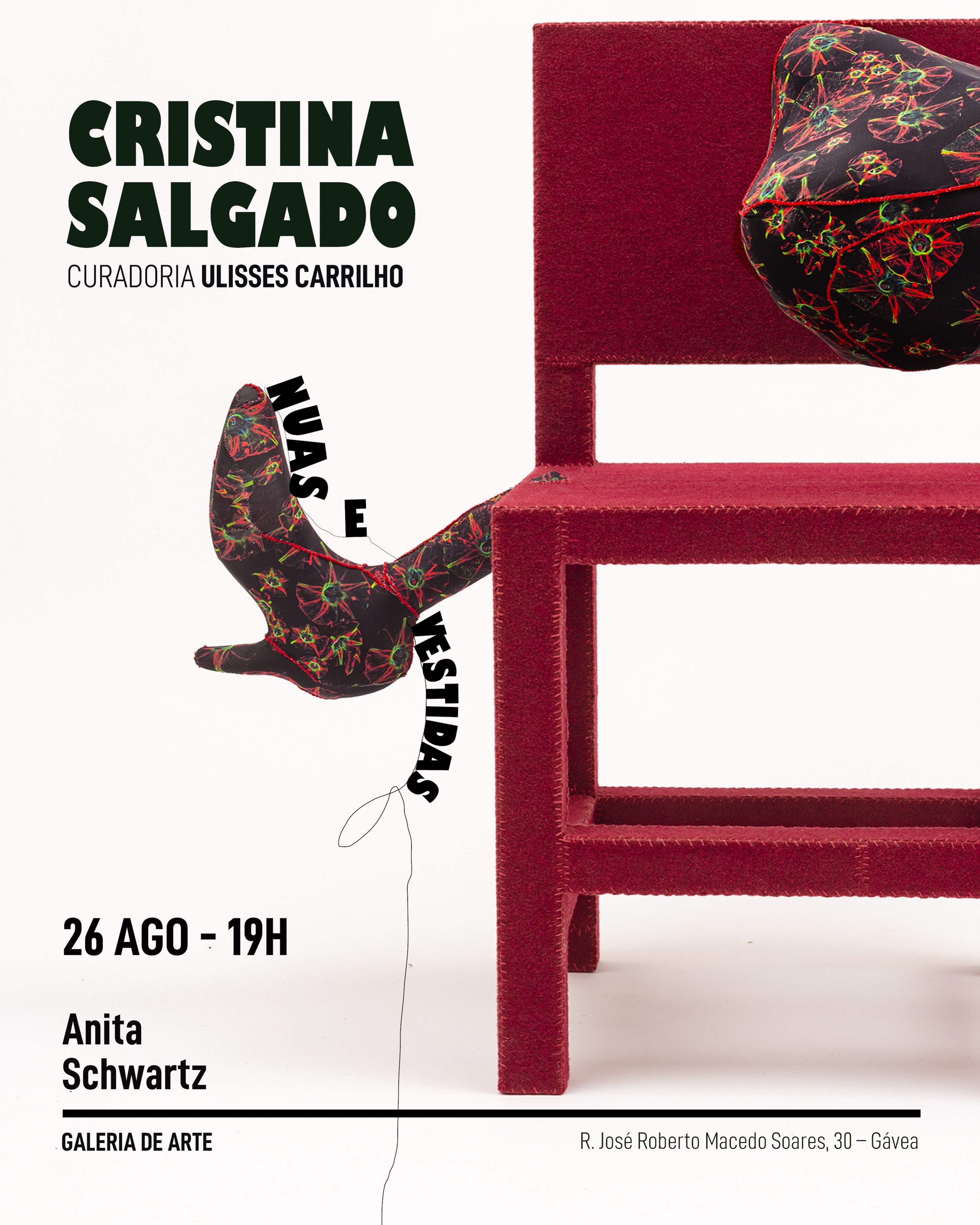 Exposição Nuas e Vestidas, de Cristina Salgado — Anita Schwartz Galeria de Arte, Gávea, Rio de Janeiro
