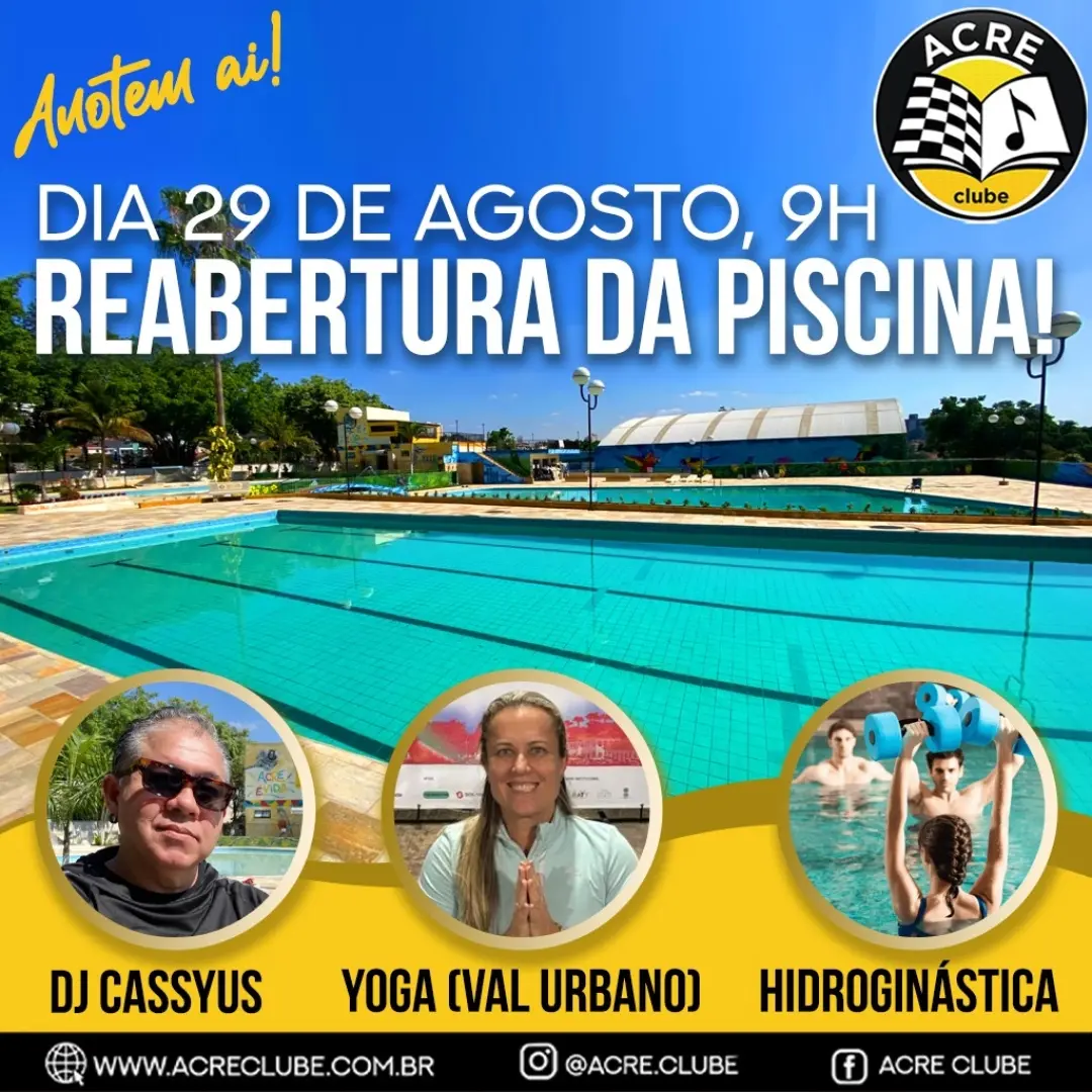 Reabertura das Piscinas do Acre Clube — Acre Clube, Tucuruvi, São Paulo