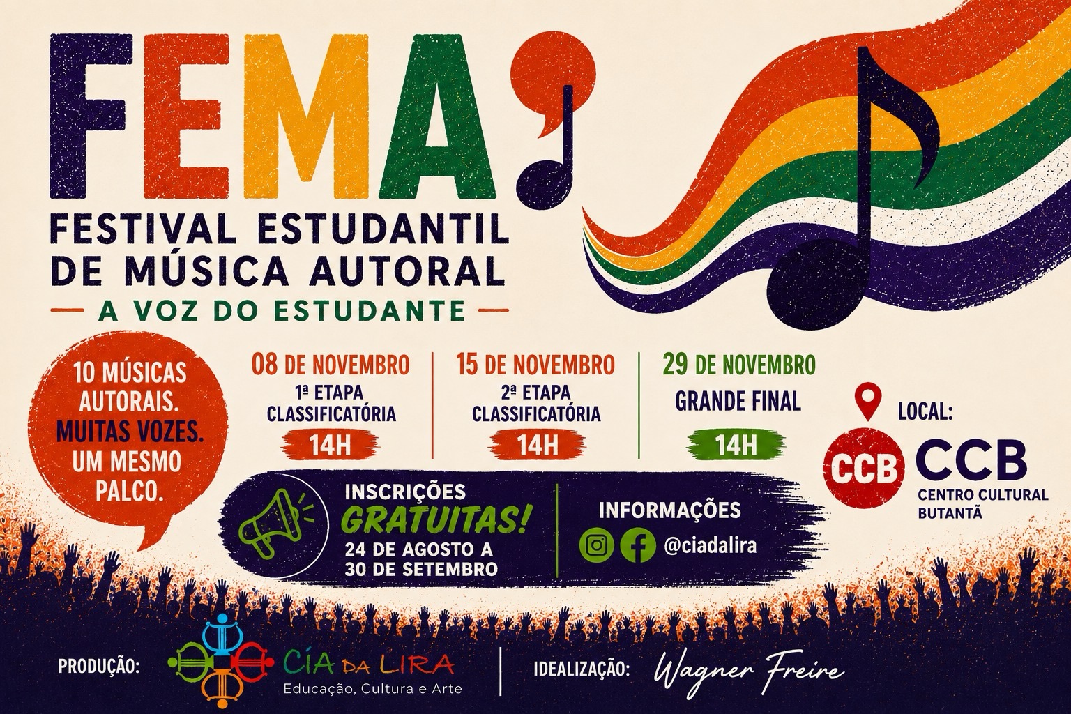 FEMA — Festival Estudantil de Música Autoral | A Voz do Estudante - 1ª Etapa Classificatória