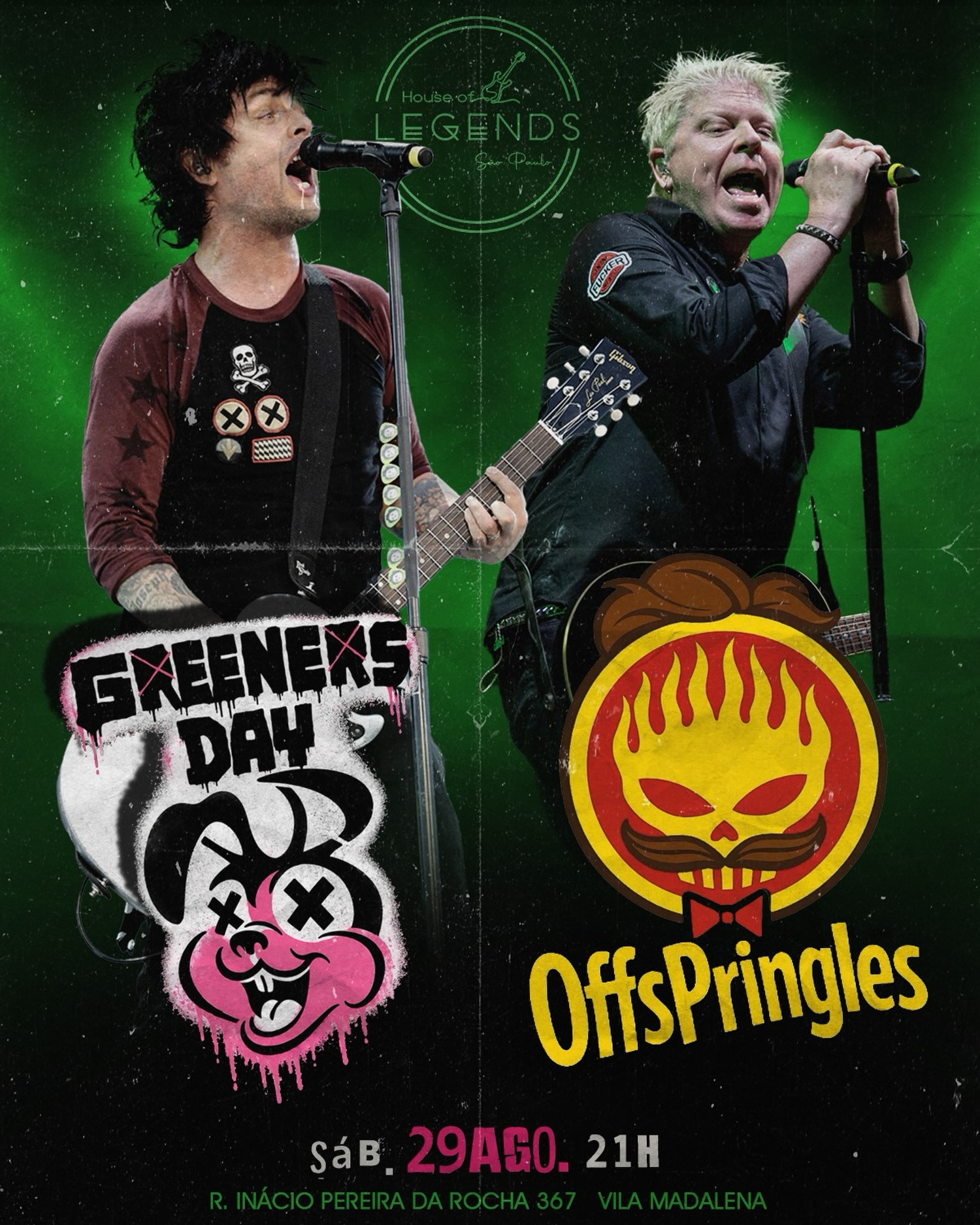 Noite Offspring e Green Day