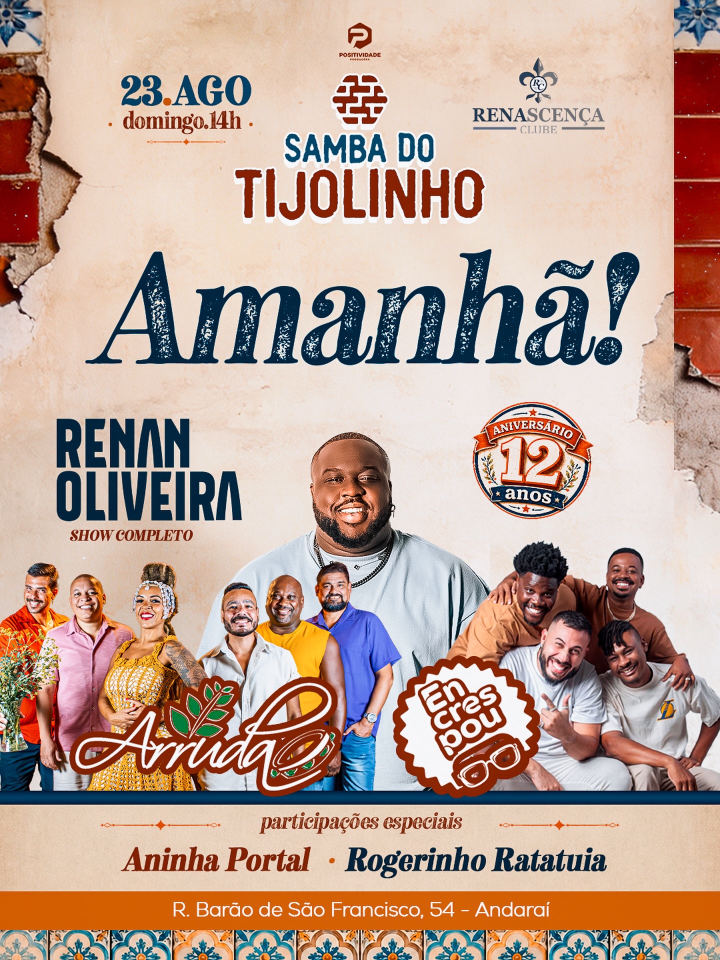 Samba do Tijolinho no Renascença Clube