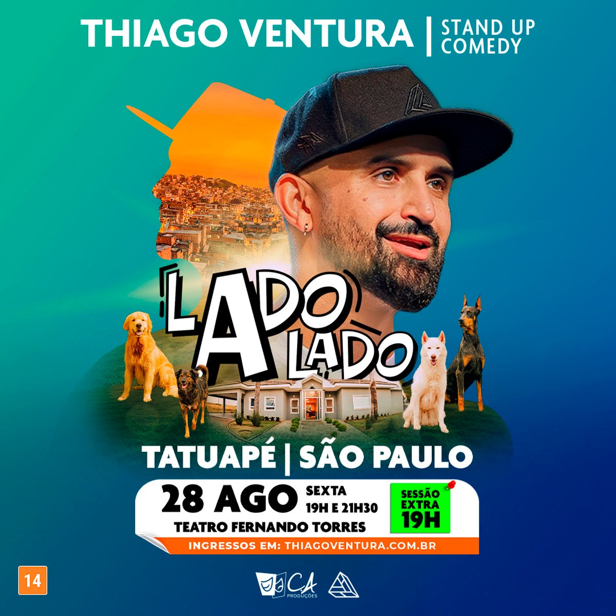 Thiago Ventura - Lado a Lado (Sessão Extra) — Teatro Fernando Torres, Tatuapé, São Paulo
