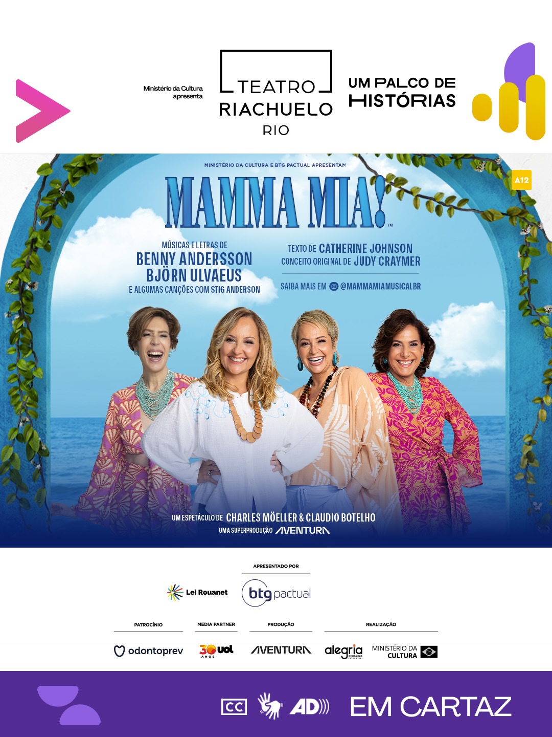 Mamma Mia! O Musical — Teatro Riachuelo Rio, Rio de Janeiro