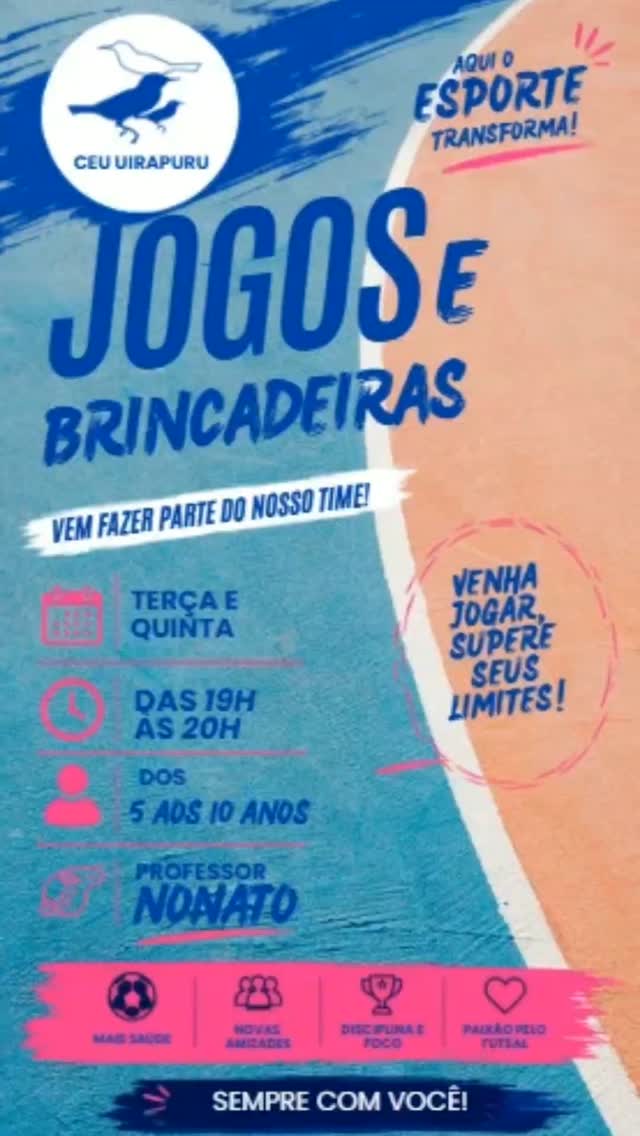Aula de Jogos e Brincadeiras com Professor Nonato — CEU Uirapuru, Raposo Tavares, São Paulo