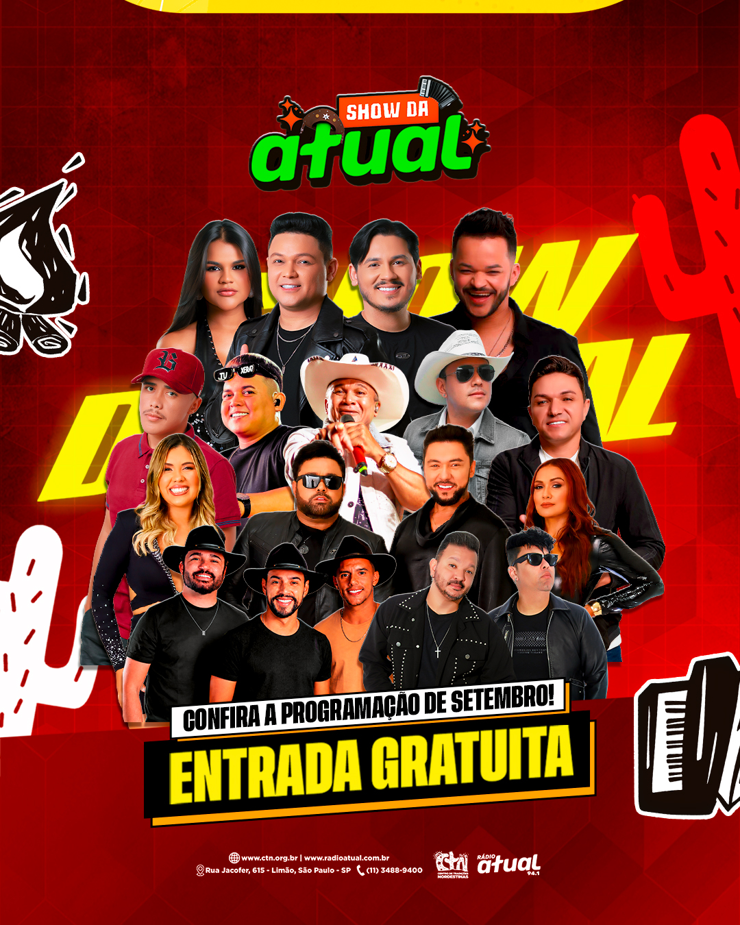 Show da Atual: Bonde do Brasil + Os Caras da Seresta
