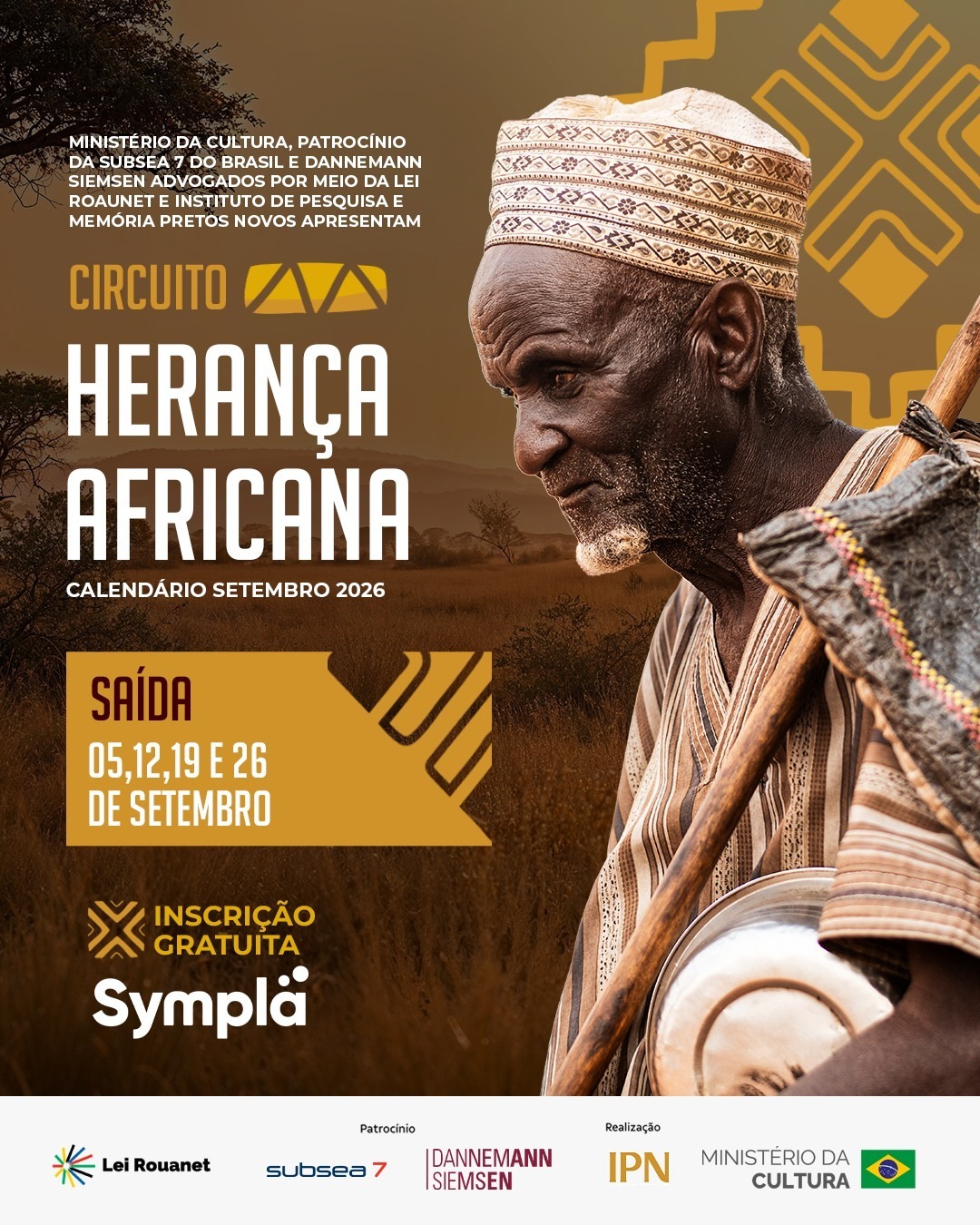 Circuito Histórico de Herança Africana | IPN — Setembro 2026 — Instituto Pretos Novos, Gamboa, Rio de Janeiro