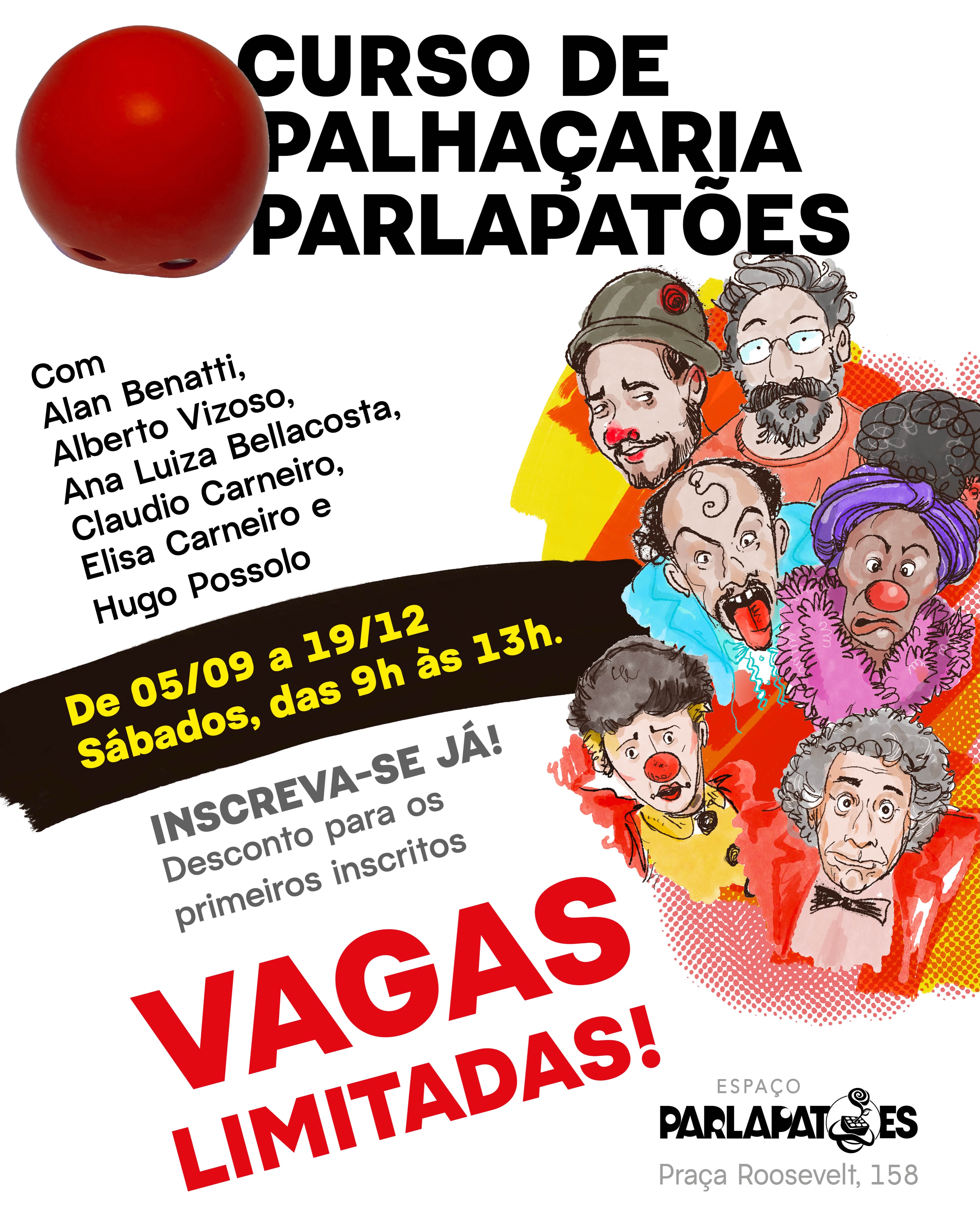 Curso de Palhaçaria Parlapatões — Parlapatões, Bela Vista, São Paulo