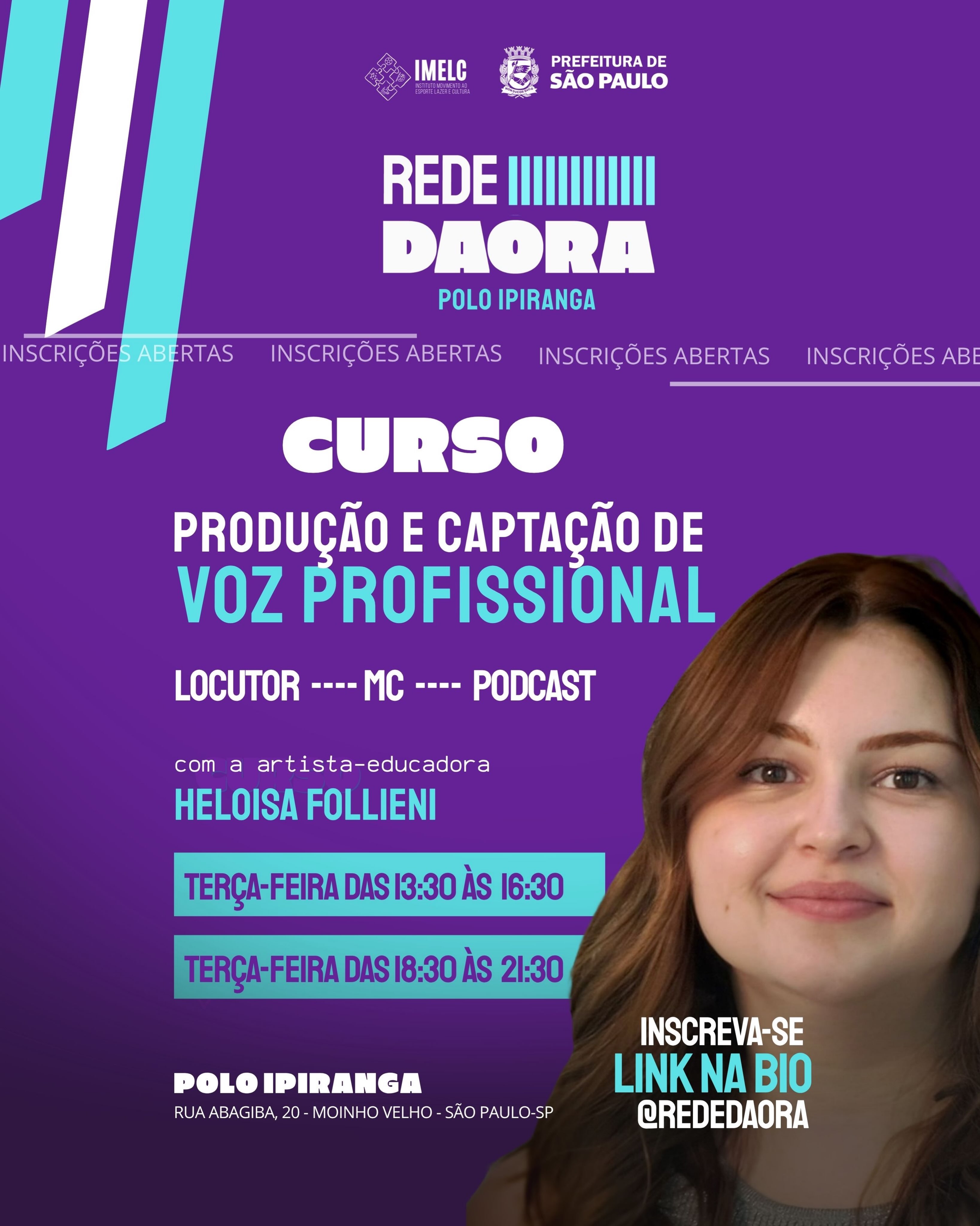 Curso de Produção e Captação de Voz Profissional