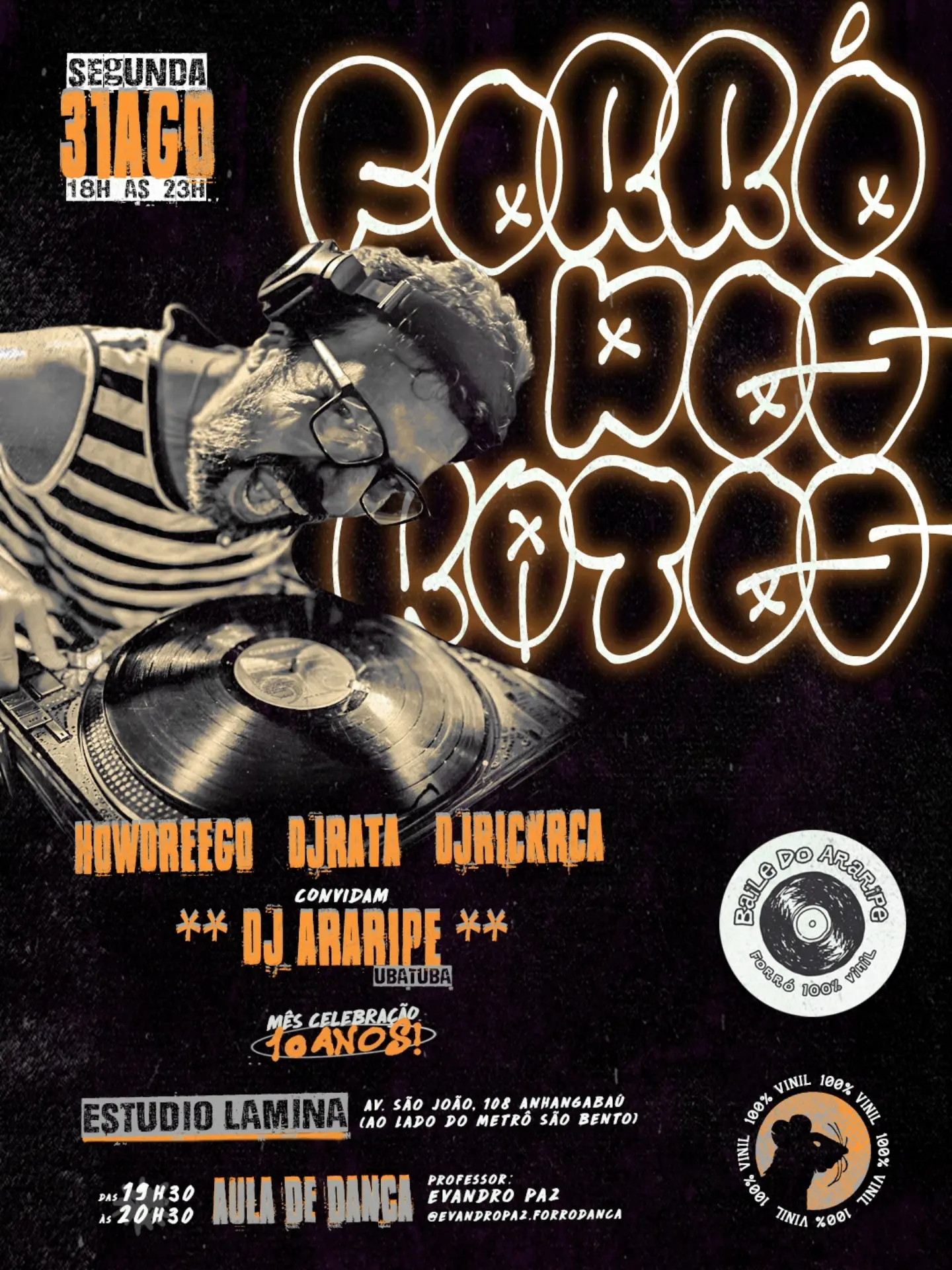 Aula de Xilogravura com Rodrigo Pecci — Forró dos Ratos, Sé, São Paulo