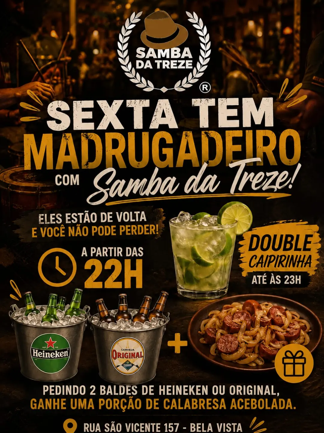 Samba da Treze no Espaço Opalina — Samba da Treze, Bela Vista, São Paulo