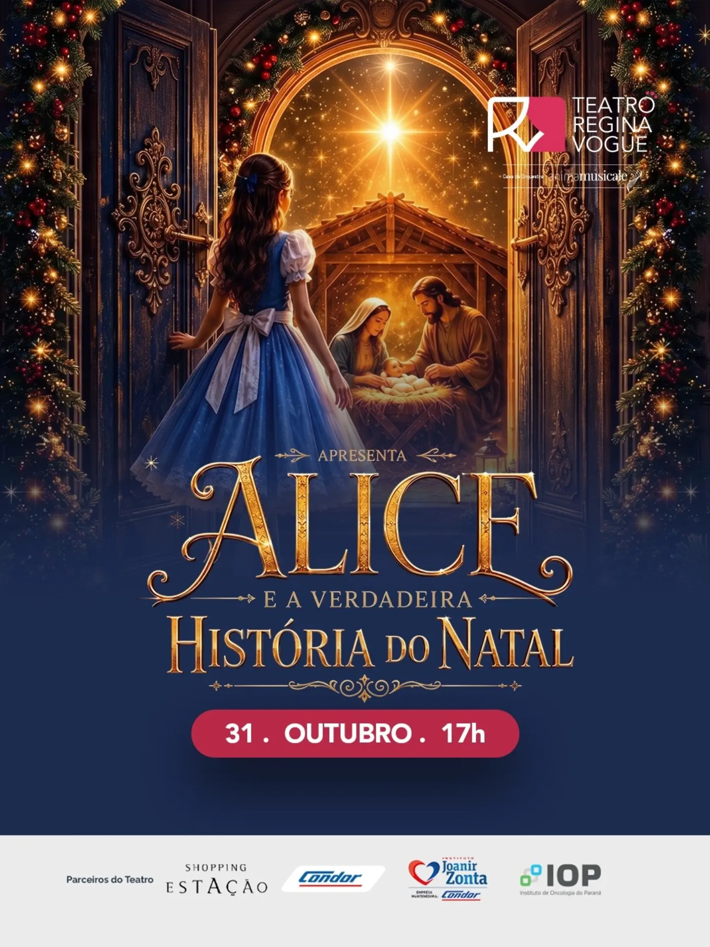 Alice e a Verdadeira História do Natal — Teatro Regina Vogue, Rebouças, Curitiba