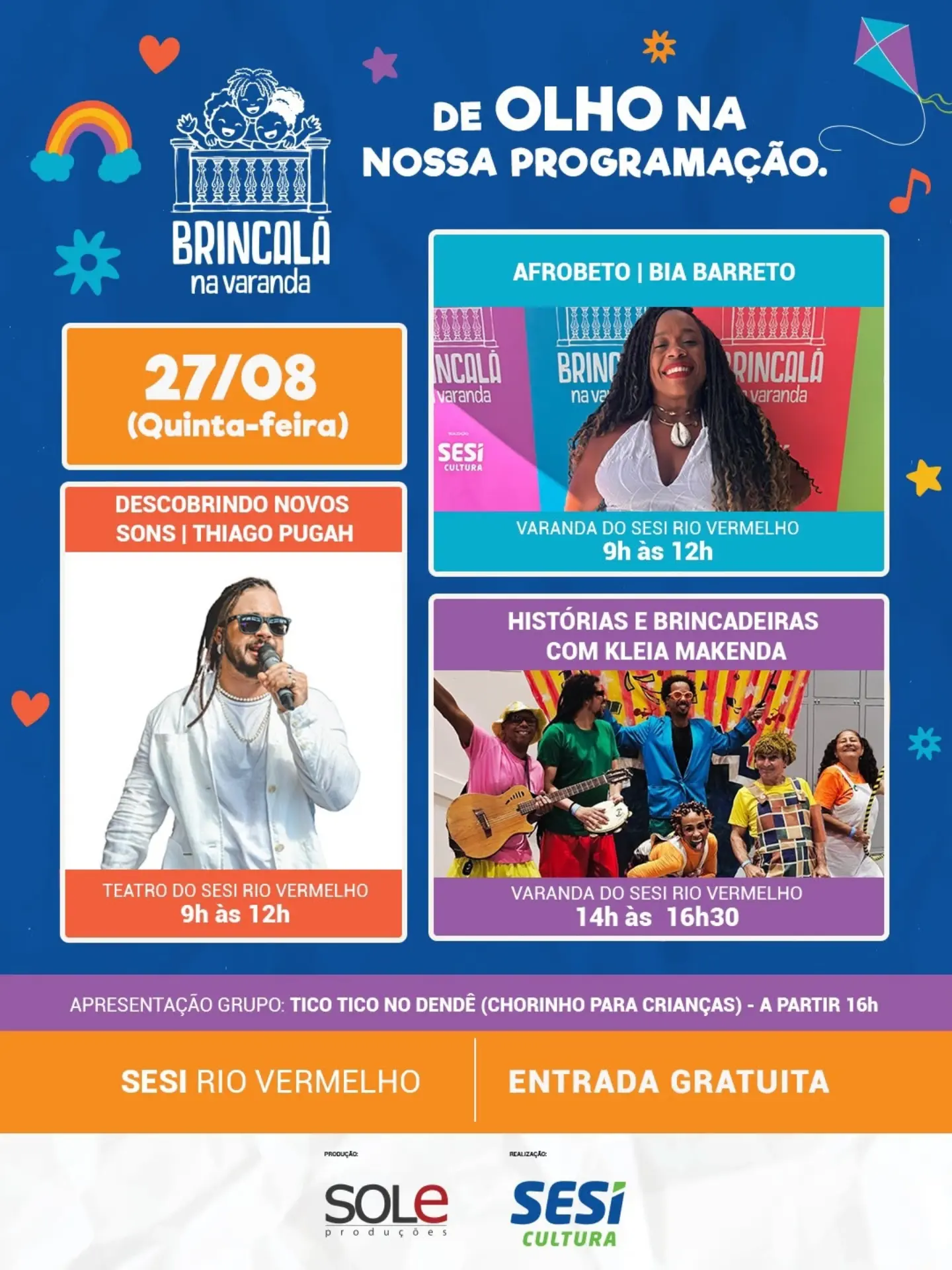 Brincalá na Varanda — Teatro SESI Rio Vermelho, Salvador