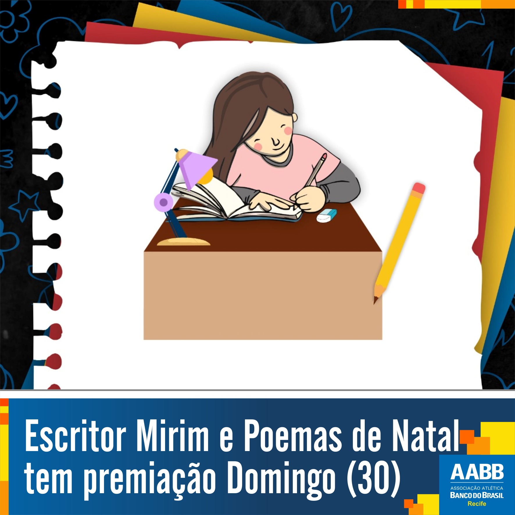 Premiação e Entrega dos Livros - Escritor Mirim e Poemas de Natal — AABB Recife, Graças, Recife