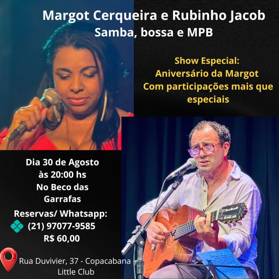 Margot Cerqueira e Rubinho Jacob — Aniversário de Margot