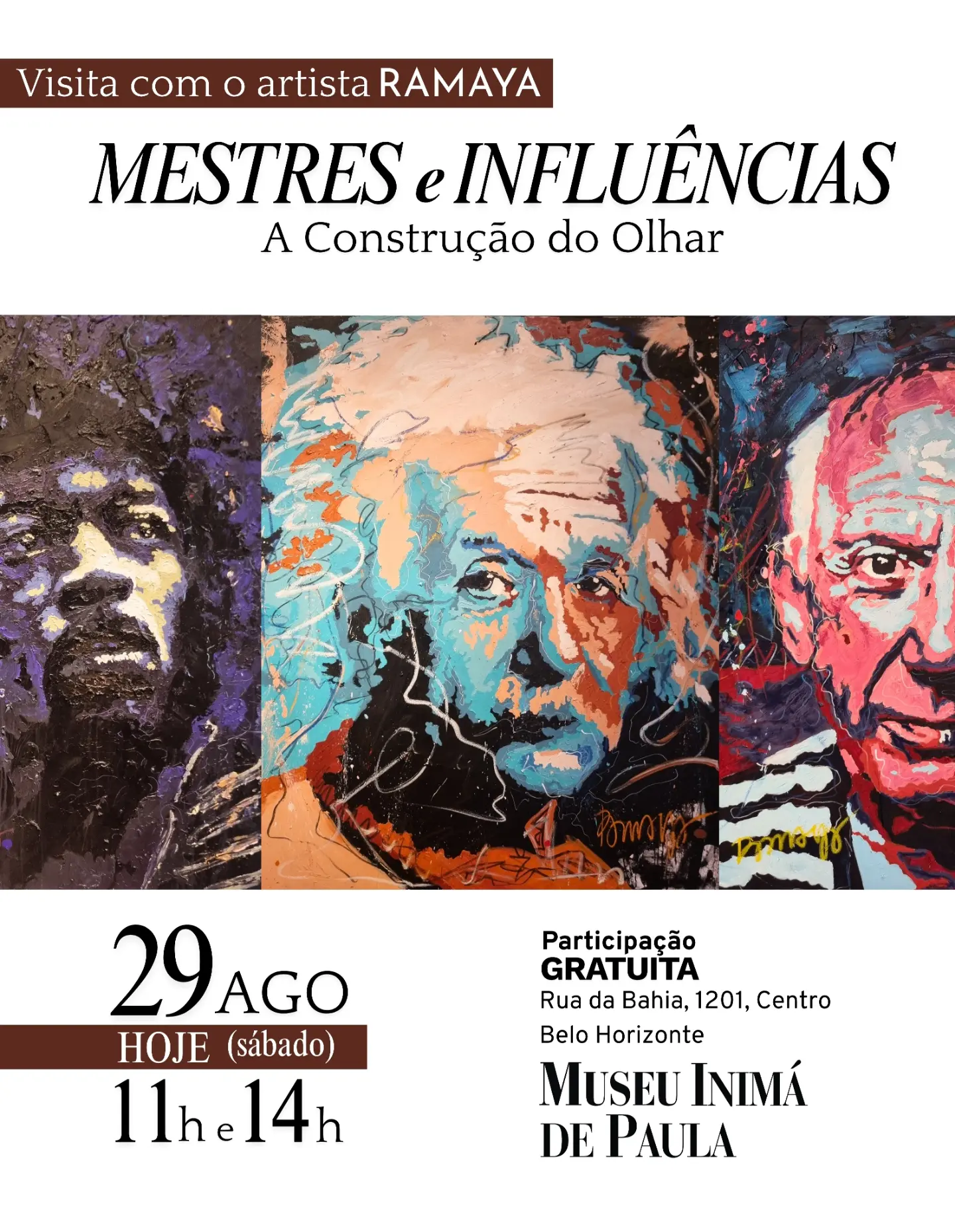 Abertura do Museu Inimá de Paula – Domingo — Museu Inimá de Paula, Centro, Belo Horizonte