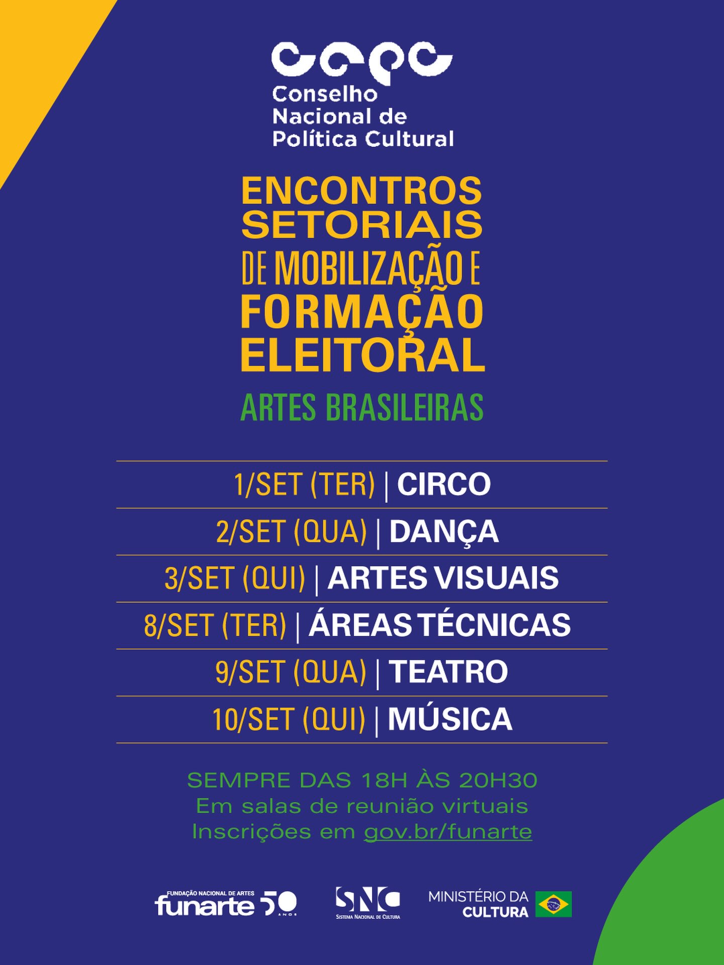 Encontro Setorial: Áreas Técnicas de Arte e Cultura — Teatro Glauce Rocha