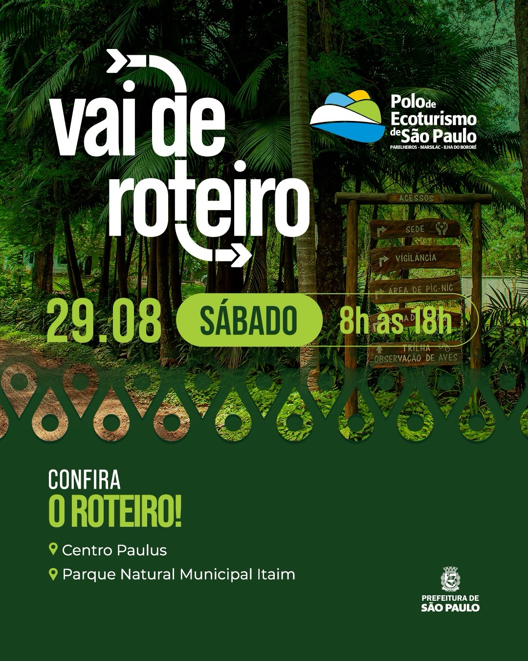 Vai de Roteiro - Domingo (Passeio de barco na Represa Guarapiranga, Casa da Girafa, Parque Natural Municipal Jaceguava) — Polo de Ecoturismo de São Paulo, Parelheiros, São Paulo