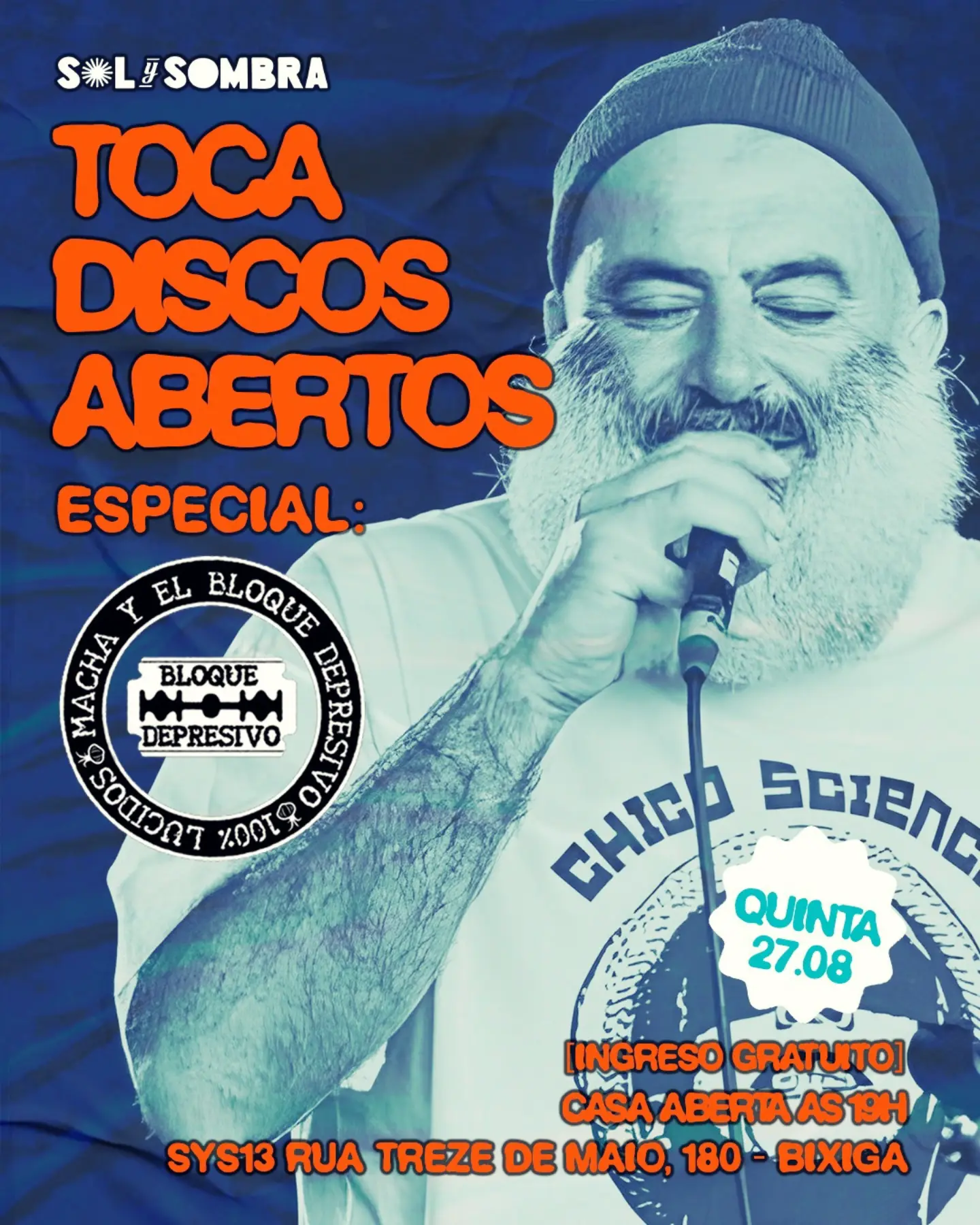 Show Macha y El Bloque Depresivo — Sol y Sombra, Liberdade, São Paulo