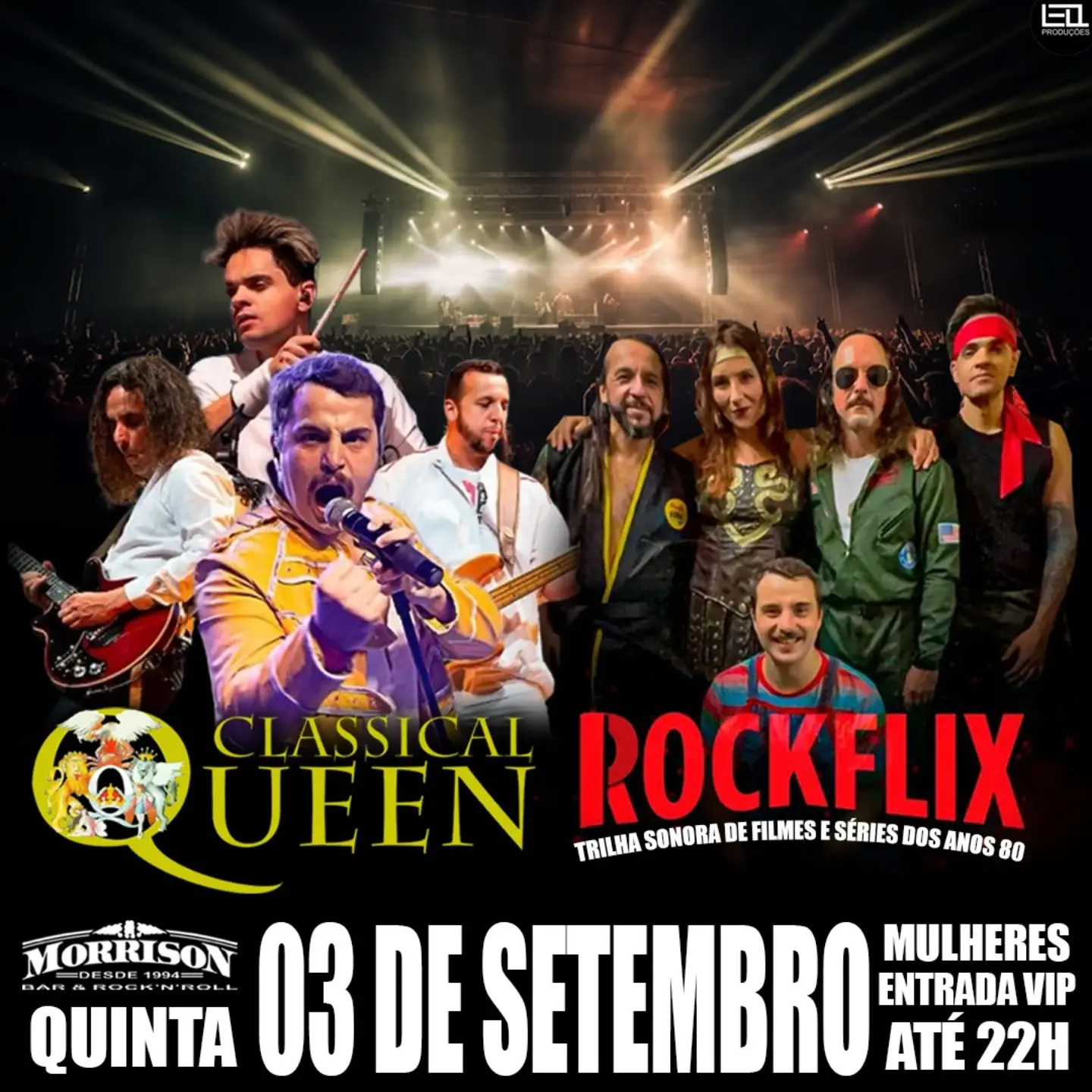 Tributo Classical Queen + Rockflix — Morrison Rock Bar, Pinheiros, São Paulo
