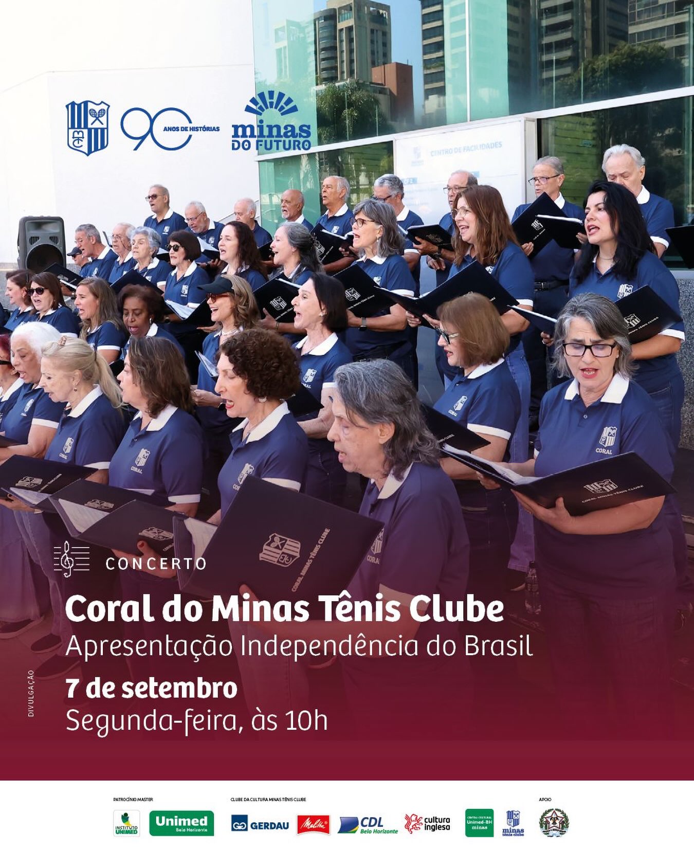 Coral do Minas – Apresentação de Sete de Setembro — Minas Tênis Clube, Belo Horizonte