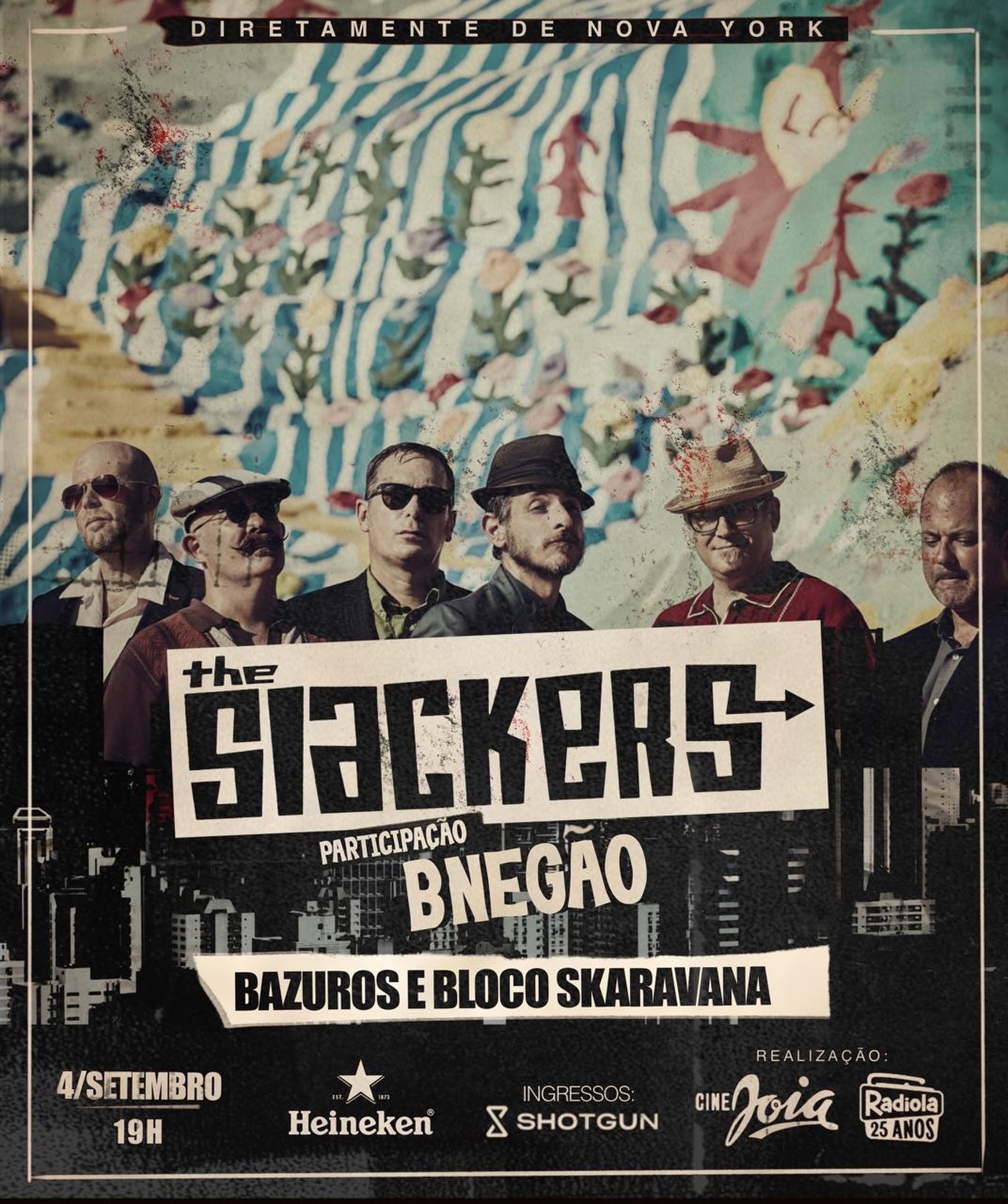The Slackers 35 Anos com BNegão, Bazuros e Bloco Skaravana