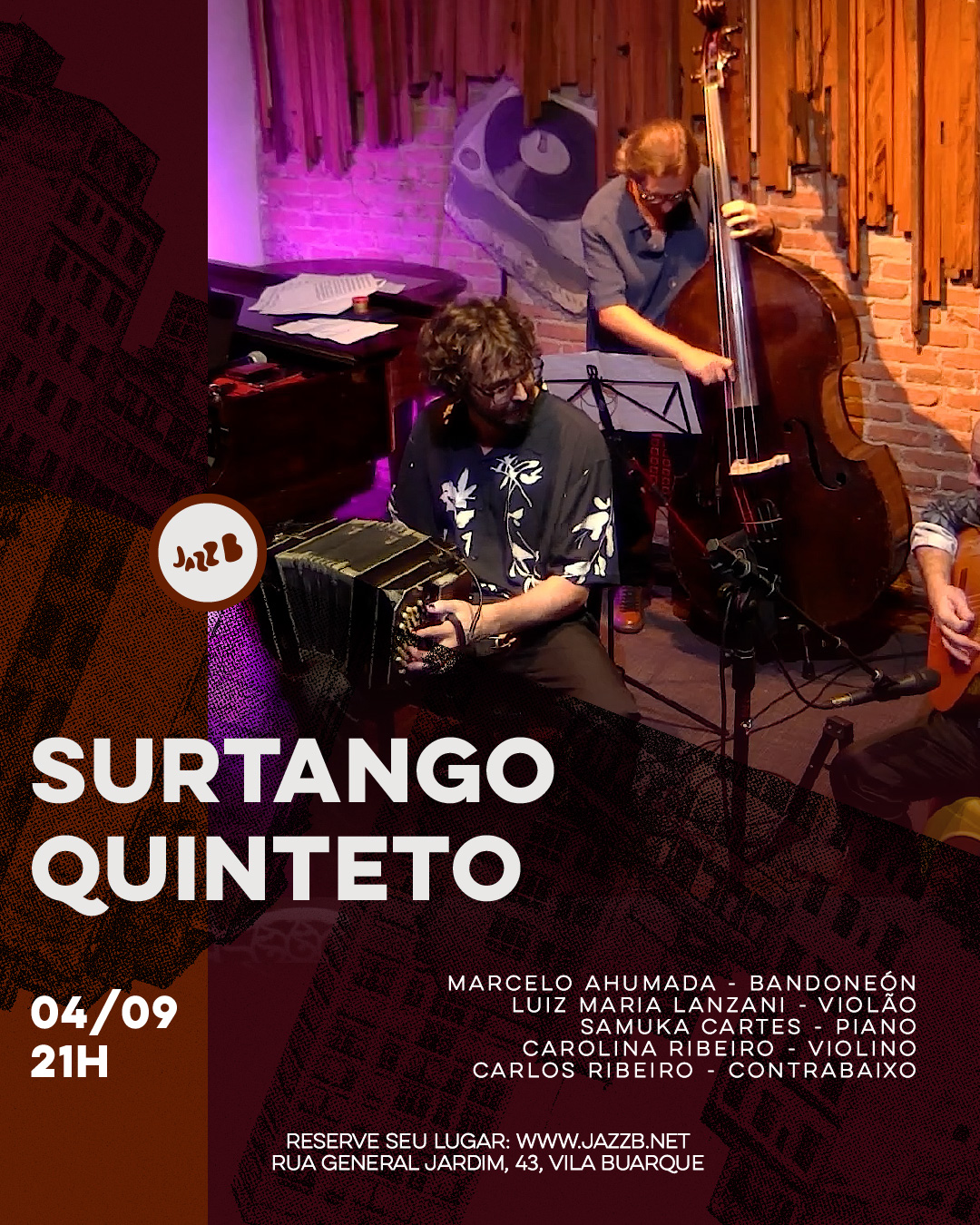 Surtango Quinteto no JazzB