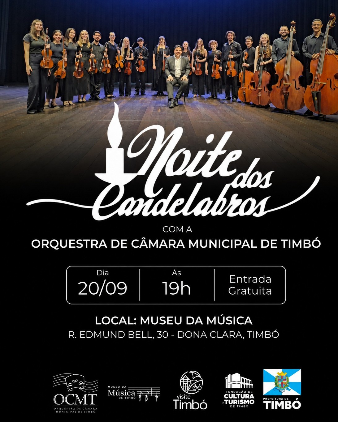 Noite dos Candelabros | 22 anos do Museu da Música de Timbó — Centro