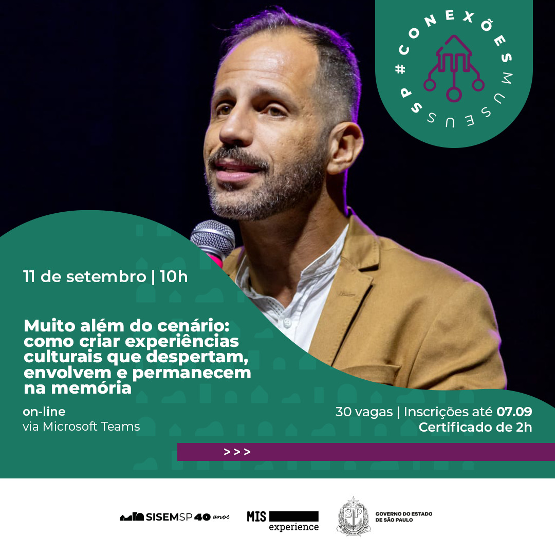 Palestra Muito além do cenário: como criar experiências culturais que despertam, envolvem e permanecem na memória
