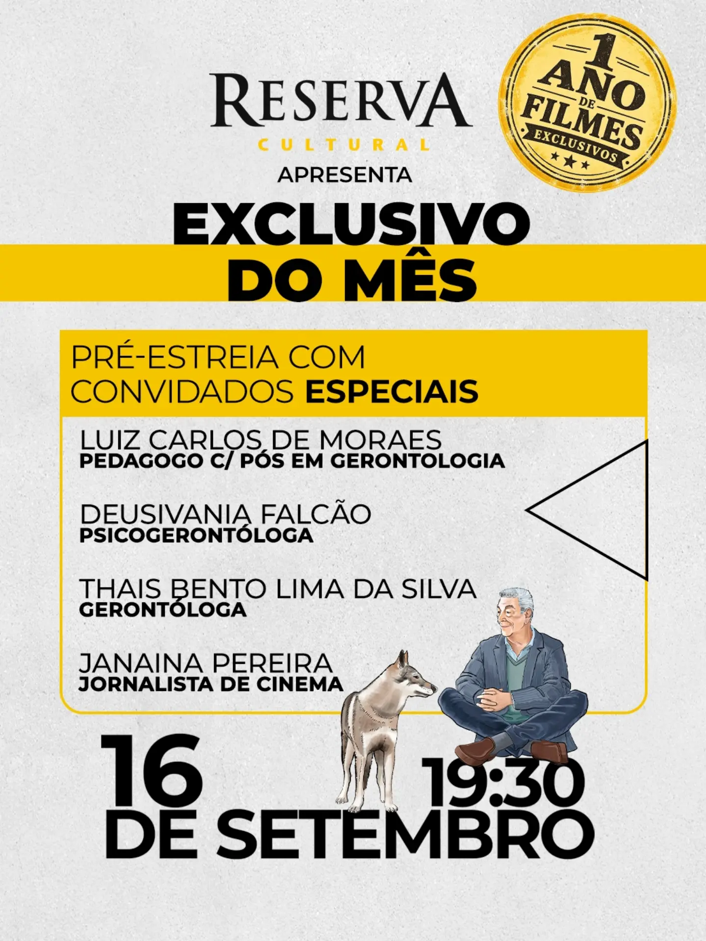 Pré-estreia exclusiva: Filme do Mês + Debate com Geriatria e Jornalista