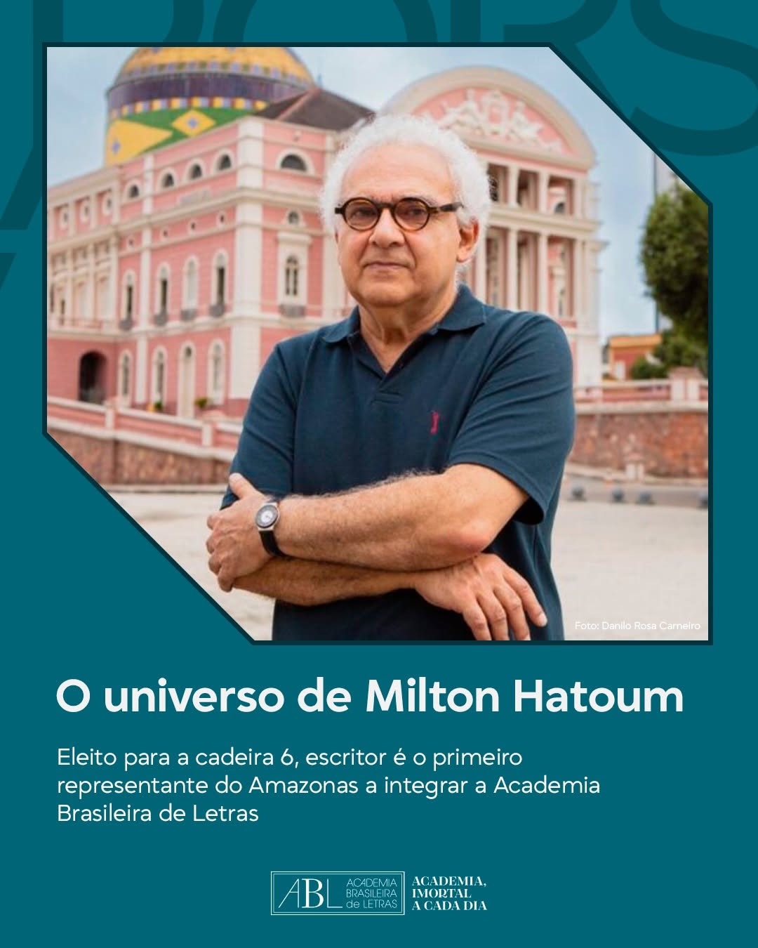 Posse do escritor Milton Hatoum na ABL