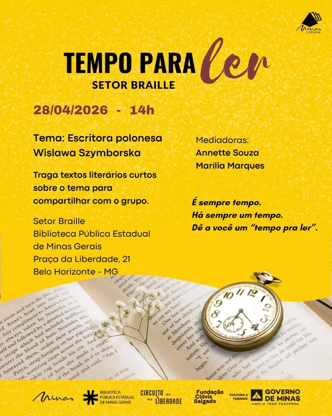 Tempo para Ler - Encontro sobre Wisława Szymborska