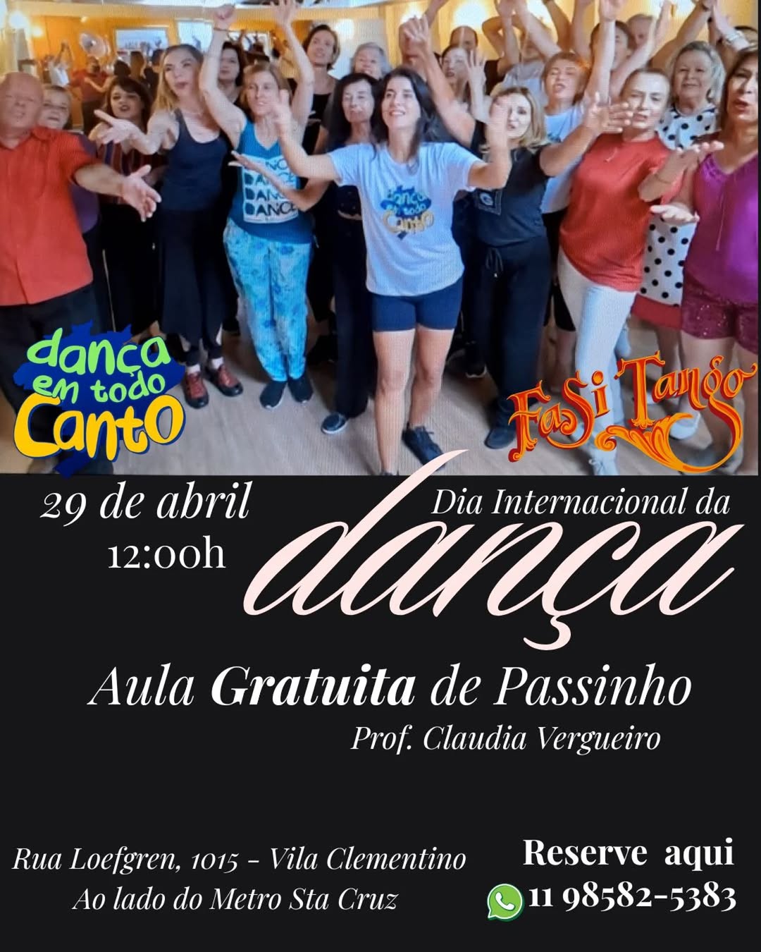 Aula GRATUITA de Passinhos com Claudia Vergueiro